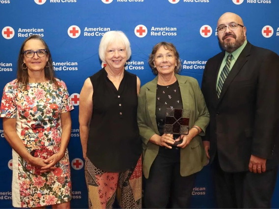 Photo of the U of A College of Nursing’s Kate Straub, Nancy McGuckin, Wanda Larson and Julio Loya.