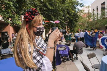 “I enjoy seeing through the camera lens how I get to be part of creating health equity, while connecting with the Health Sciences community and being able to share what I capture via our marketing outlets,” said Elisa Lopez, marketing and communications specialist in the UArizona Health Sciences Office of Equity, Diversity and Inclusion.